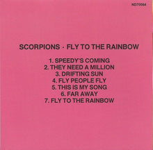 Load image into Gallery viewer, Scorpions : Fly To The Rainbow (CD, Album, RE, RP)