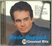 Load image into Gallery viewer, Merle Haggard : 20 Greatest Hits (CD, Comp, RE, RM)