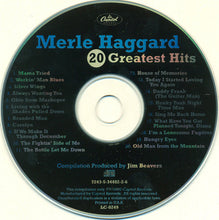 Load image into Gallery viewer, Merle Haggard : 20 Greatest Hits (CD, Comp, RE, RM)