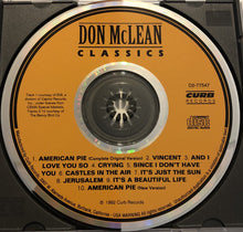 Load image into Gallery viewer, Don McLean : Classics (CD, Comp)