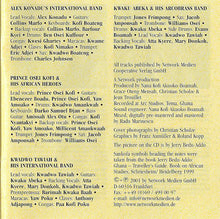 Load image into Gallery viewer, The Highlife Allstars : Sankofa (CD, Album)