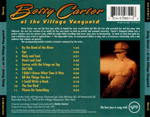 Load image into Gallery viewer, Betty Carter : At The Village Vanguard (CD, Album)