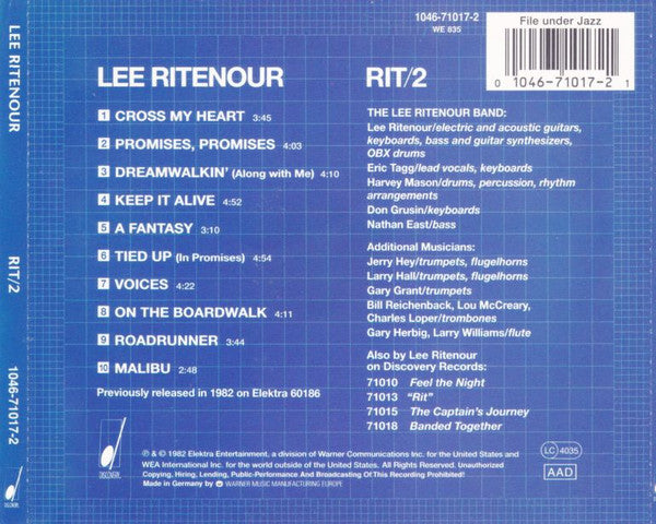 Buy Lee Ritenour : Rit/2 (CD, Album, RE) Online for a great price