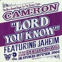 Load image into Gallery viewer, Cam'ron Featuring Jaheim : Lord You Know (CD, Single, Promo)