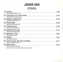 Load image into Gallery viewer, Janis Ian : Stars (CD, Album, RE)