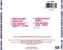 Load image into Gallery viewer, Deep Purple & The Royal Philharmonic Orchestra, Malcolm Arnold : Concerto For Group And Orchestra (CD, Album, RE)