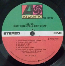 Load image into Gallery viewer, AC/DC : Dirty Deeds Done Dirt Cheap (LP, Album, RE, All)