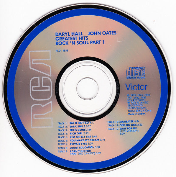 Buy Daryl Hall John Oates* : Greatest Hits (Rock 'N Soul Part 1) (CD, Comp)  Online for a great price