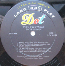 Load image into Gallery viewer, Eddie Fisher : When I Was Young (LP, Album, Mono)