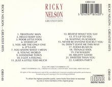 Load image into Gallery viewer, Ricky Nelson (2) : Greatest Hits (CD, Comp)