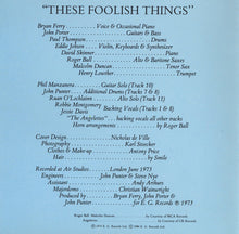 Load image into Gallery viewer, Bryan Ferry : These Foolish Things (CD, Album, RE)