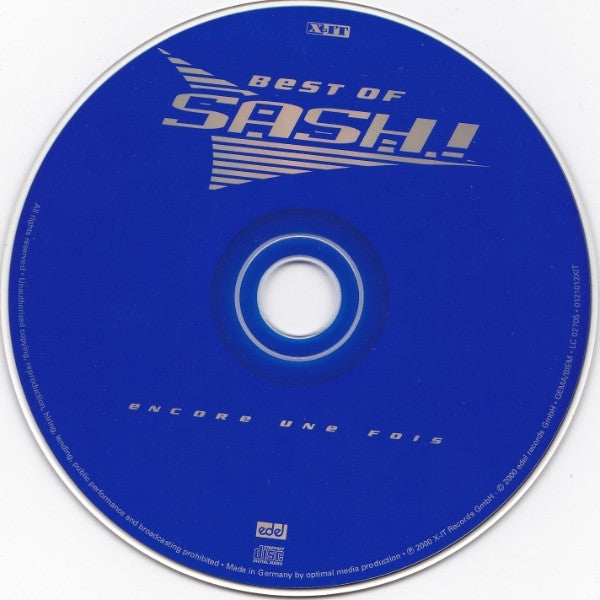Buy Sash! : Best Of Sash! / Encore Une Fois (CD, Comp, P/Mixed