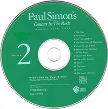 Load image into Gallery viewer, Paul Simon : Paul Simon's Concert In The Park (August 15th, 1991) (2xCD, Album)