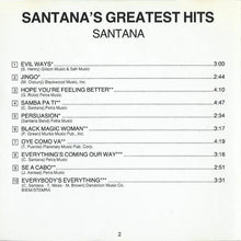 Load image into Gallery viewer, Santana : Santana's Greatest Hits (CD, Comp, RE)