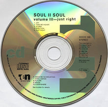 Load image into Gallery viewer, Soul II Soul : Volume III Just Right (CD, Album)