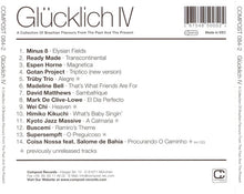 Load image into Gallery viewer, Various : Glücklich IV (A Collection Of Brazilian Flavours From The Past And The Present) (CD, Comp)