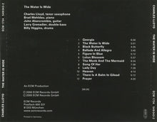 Load image into Gallery viewer, Charles Lloyd : The Water Is Wide (HDCD, Album)