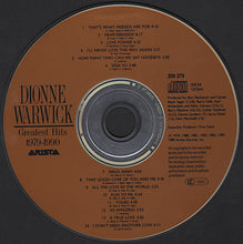 Load image into Gallery viewer, Dionne Warwick : Greatest Hits 1979-1990 (CD, Comp, RE)