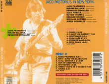 Load image into Gallery viewer, Jaco Pastorius : Jaco Pastorius In New York (2xCD, Album)