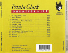 Load image into Gallery viewer, Petula Clark : Greatest Hits (CD, Album)