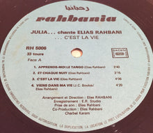 Load image into Gallery viewer, Julia* : Chante Elias Rahbani ...C'est La Vie (LP, Album)