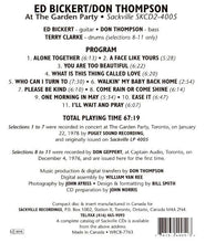 Load image into Gallery viewer, Ed Bickert & Don Thompson (2) : At The Garden Party (CD, Album)