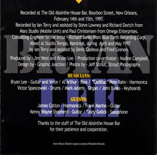 Load image into Gallery viewer, Bryan Lee : Live At The Old Absinthe House Bar ... Friday Night (CD, Album)