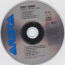 Load image into Gallery viewer, Carly Simon : Coming Around Again (CD, Album, RE, RP)