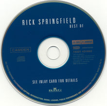 Load image into Gallery viewer, Rick Springfield : Best Of (CD, Comp)