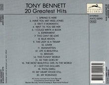 Load image into Gallery viewer, Tony Bennett : Tony Bennett 20 Greatest Hits (CD, Comp)