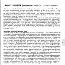 Load image into Gallery viewer, Mohammed Amân* : La Tradition Du Hijâz = The Tradition Of Hejâz (CD, Album)