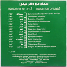 Load image into Gallery viewer, نداء أبو مراد غناء محمد سعيد الشامي = Nidaa Abou Mrad* Chant / Singing Mohamed Saïd Chami* : سماع من ذكر ليلى = Invocation De Lailâ = Invocation De Lailâ (Un Oratorio Sufi = A Sufi Oratorio) (CD, Album)