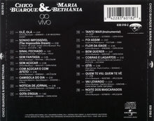 Load image into Gallery viewer, Chico Buarque & Maria Bethânia : Chico Buarque & Maria Bethânia Ao Vivo (CD, RM)