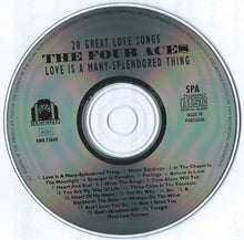 Load image into Gallery viewer, The Four Aces : 20 Great Love Songs (CD, Comp)