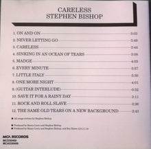 Load image into Gallery viewer, Stephen Bishop : Careless (CD, Album, RE)
