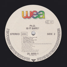 Load image into Gallery viewer, Ph.D. : Is It Safe? (LP, Album)
