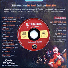Load image into Gallery viewer, El Tío Manuel Y Los Sobrinos Aka Manuel Malou : Todo Por La Rumba (CD, Album, Promo, S/Edition, Car)
