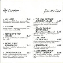 Load image into Gallery viewer, Ry Cooder : Borderline (CD, Album, RE, RP)
