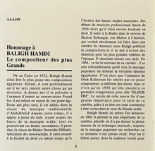 Load image into Gallery viewer, Baligh Hamdi* : Belly Dance Hommage A Baligh Hamdi (CD)

