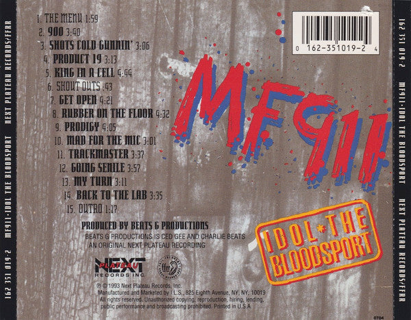 ヒップホップ+ラップ MF911 - Idol, The Bloodsport ヒップホップ+ラップ MF911 - Idol, The Bloodsport SNAP