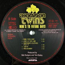 Load image into Gallery viewer, Thompson Twins : Here's To Future Days (LP, Album)
