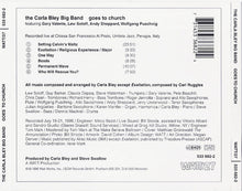 Load image into Gallery viewer, The Carla Bley Big Band : Goes To Church (CD, Album)
