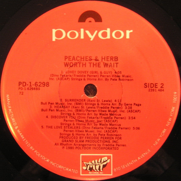 Buy Peaches & Herb : Worth The Wait (LP, Album) Online for a great