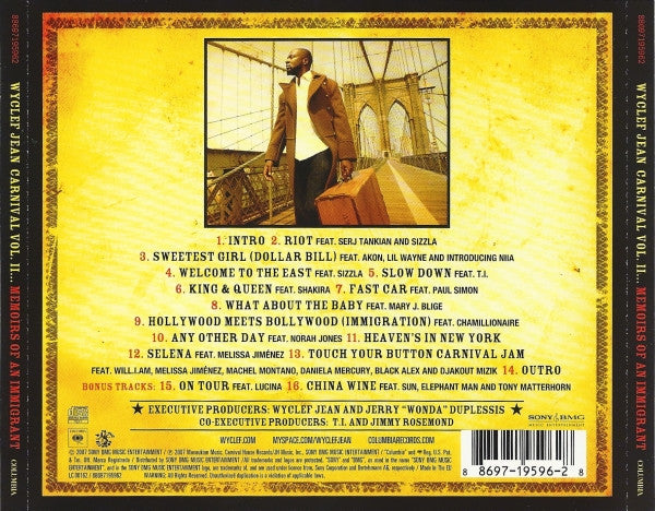 Buy Wyclef Jean : Carnival Vol. II Memoirs Of An Immigrant (CD