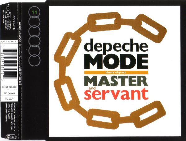 Depeche Mode : Master And Servant (CD, Single, RE)