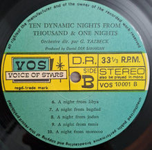 Load image into Gallery viewer, Georges Yazbek And His Orchestra : Ten Dynamic Nights From Thousand &amp; One Nights (LP, Album)
