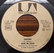 Load image into Gallery viewer, Don McLean : Vincent / Castles In The Air (7", Single, San)
