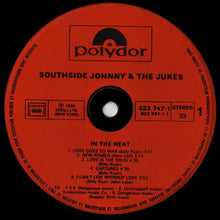 Load image into Gallery viewer, Southside Johnny &amp; The Asbury Jukes : In The Heat (LP, Album)

