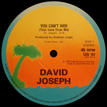 Load image into Gallery viewer, David Joseph : You Can't Hide (Your Love From Me) (12", Single, Sou)
