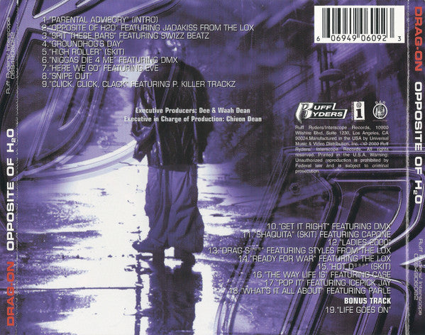 Buy Drag-On : Opposite Of H2O (CD, Album) Online for a great price